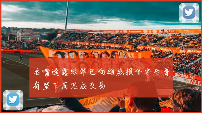 名嘴透露绿军已向雄鹿报价字母哥有望下周完成交易
